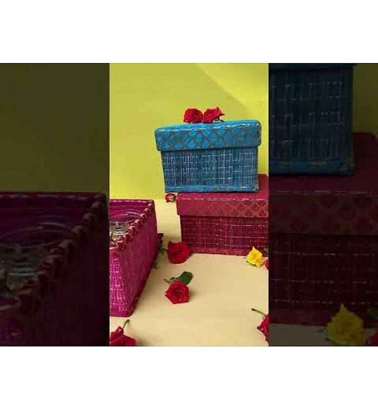 Kora Grass and Banaras Square Gift Box