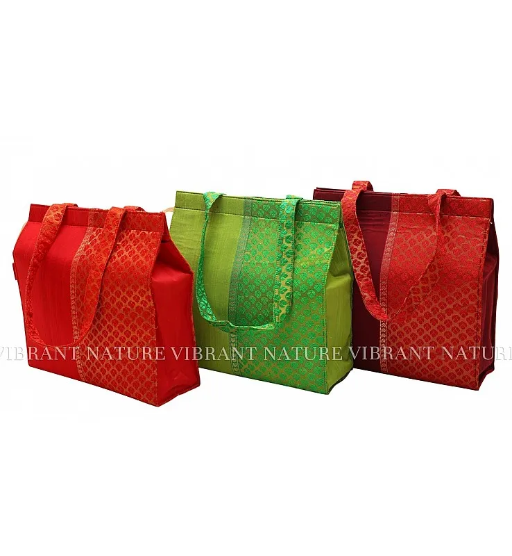 Banaras and Silk Cotton Zip Bag