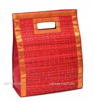 Kora Grass Cut Handle Bakshanam Bag