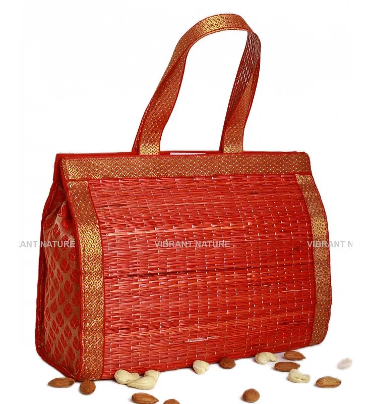 Kora Grass and side Banaras Thamboolam Bag