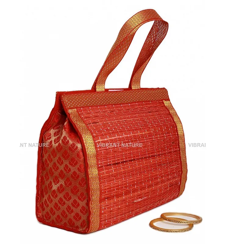 Kora Grass and side Banaras Thamboolam Bag