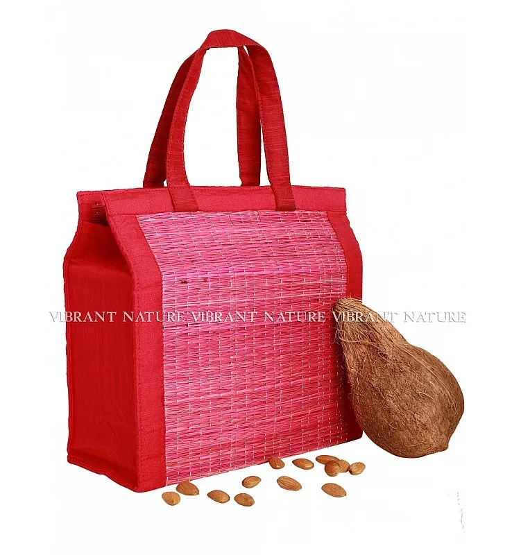 Kora Grass with Silk Cotton Thamboolam Bag