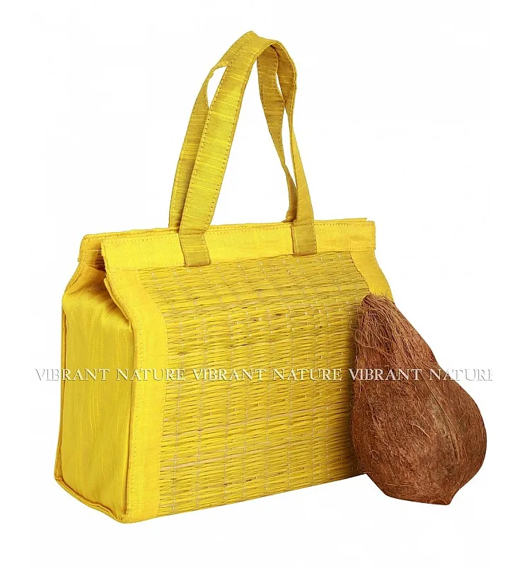 Kora Grass with Silk Cotton Thamboolam Bag
