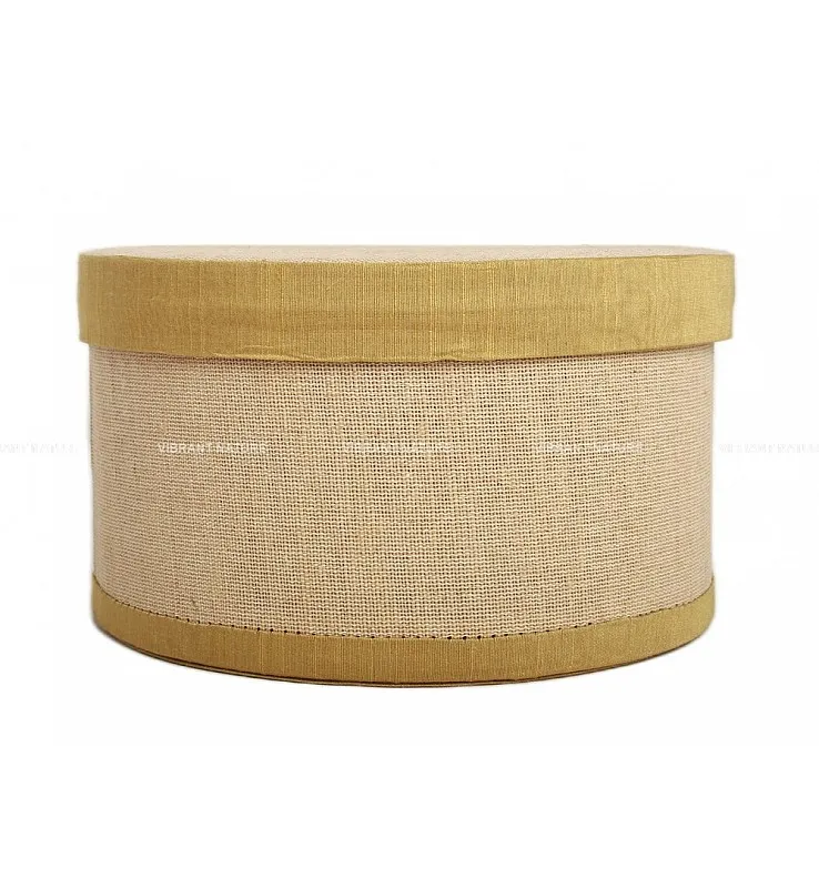 Juco with Silk Cotton Round Gift Box