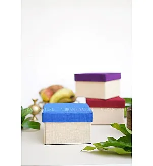 Juco and Silk Cotton Square Gift Box