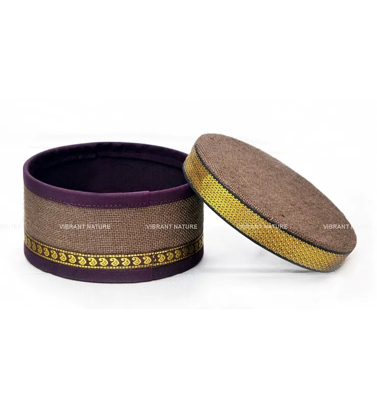 Jute Round Gift Box