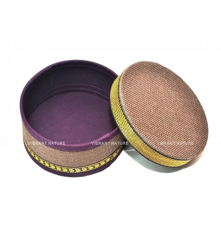 Jute Round Gift Box