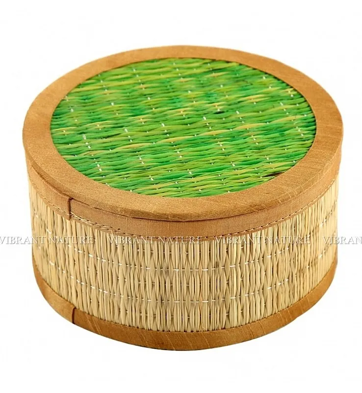 Kora Grass Round Inside lid Gift box