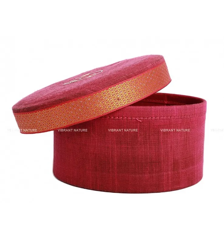 Silk Cotton Round Gift Box