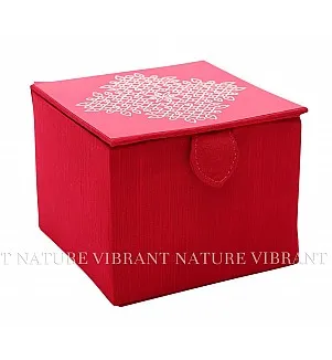 Silk Cotton Kolam Magnetic Square Gift box