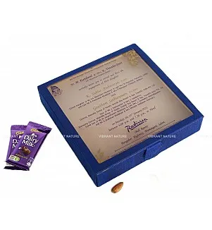 Silk Cotton Invitation Printed Box