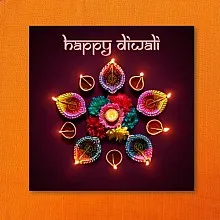 Diwali circle Orange 