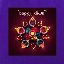 Diwali circle Purple 