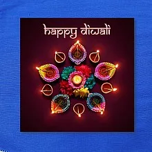 Diwali circle DBlue 