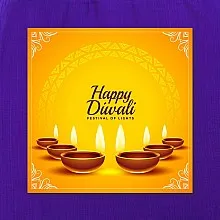 Diwali yellow Purple 