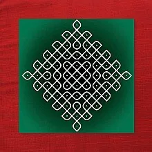 Kolam green Maroon 