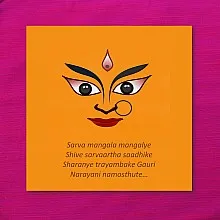 Navratri outline Magentha 