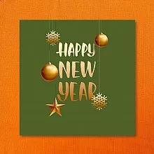 New Year tree hanging Orange 