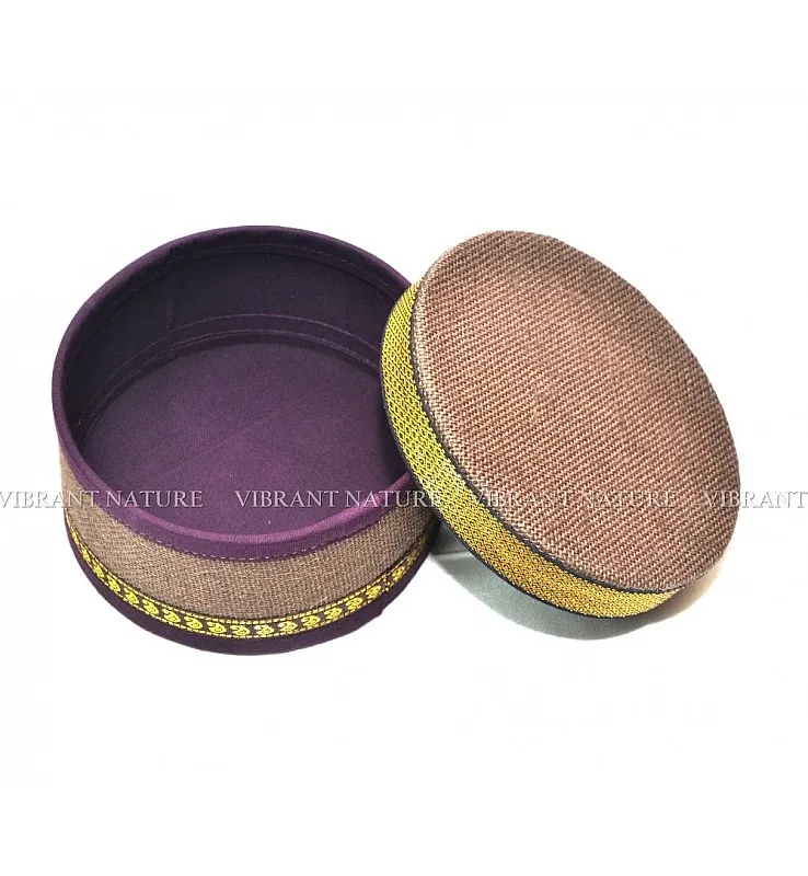 Jute Round Gift Box