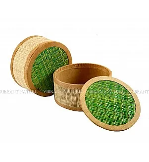 Kora Grass Round Inside lid Gift box