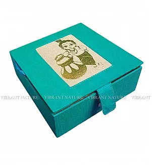 Silk Cotton Krishna Baby Shower Gift Box