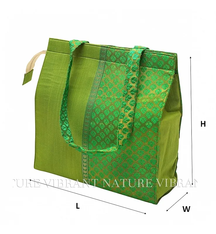 Banaras and Silk Cotton Zip Bag