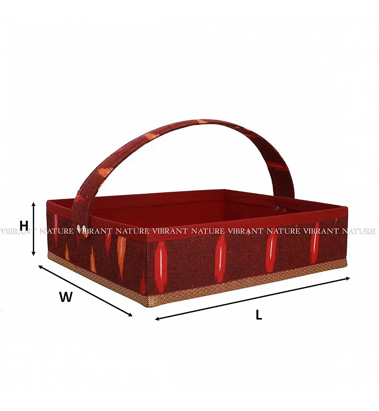 Ikath Square Handle Basket