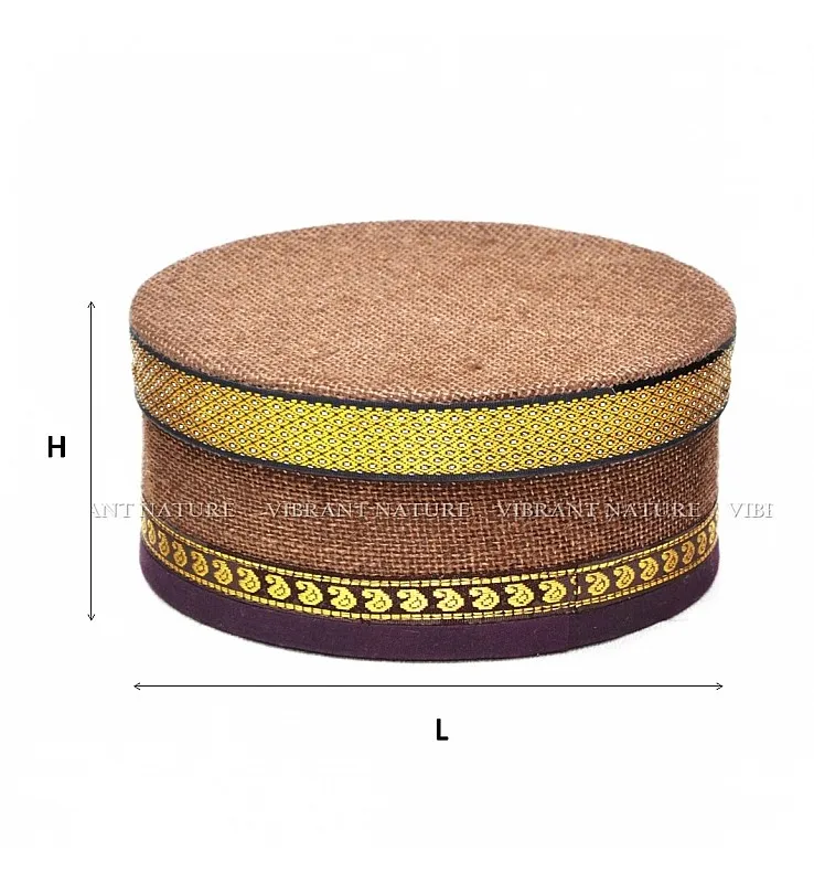 Jute Round Gift Box