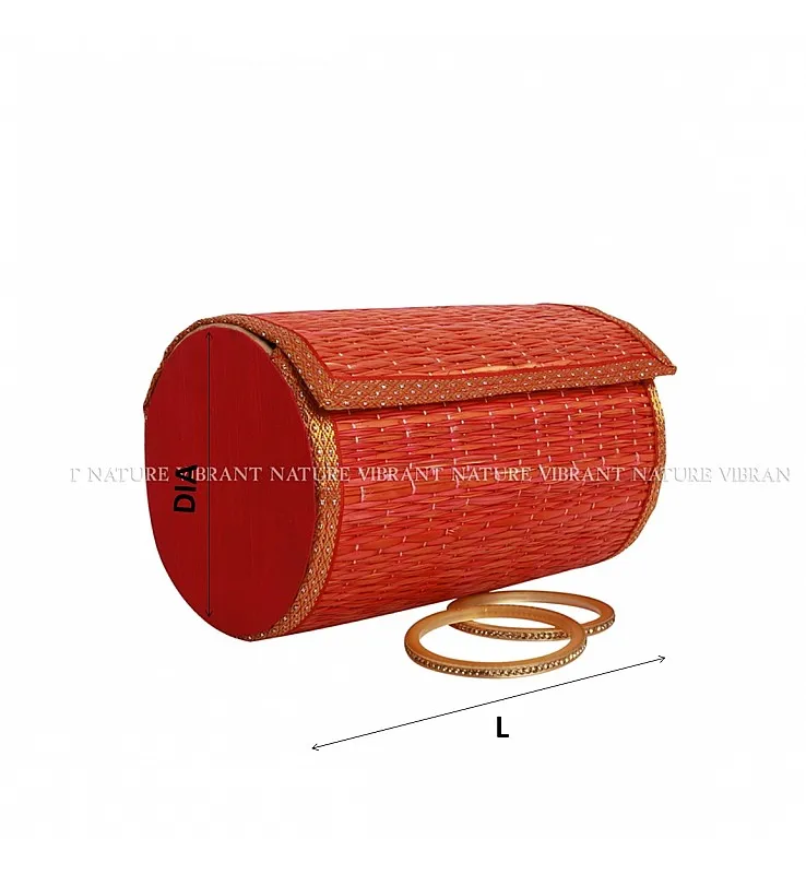 Kora Grass Round Bangle Box