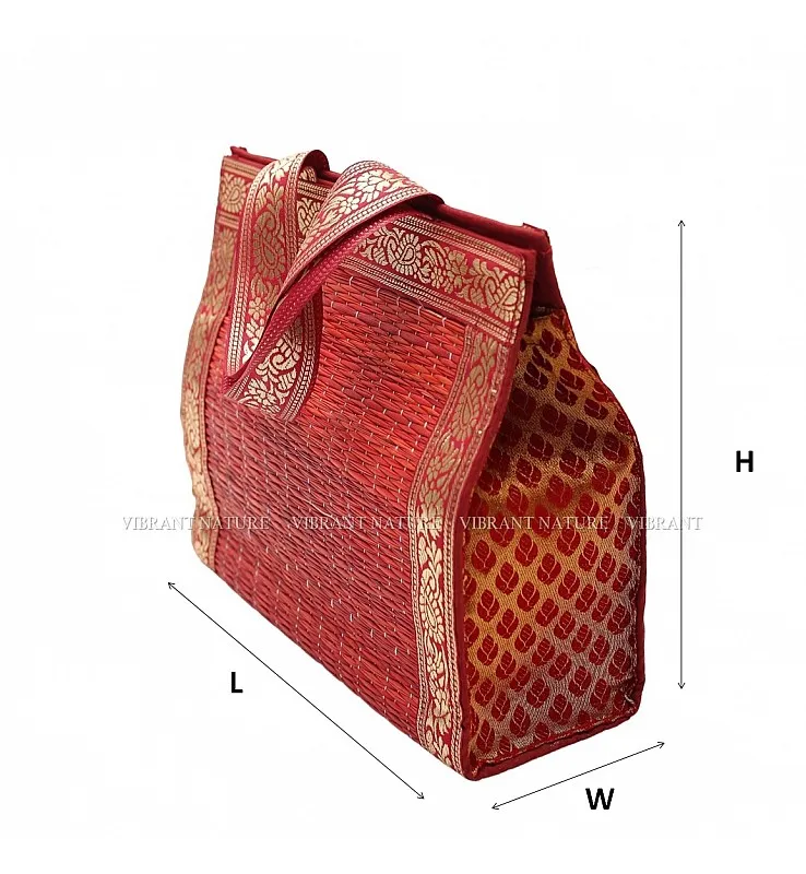 Kora Grass and side Banaras Thamboolam Bag