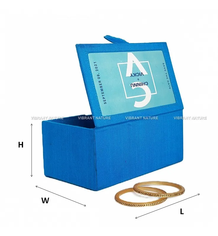 Silk Cotton with Printed Square Magnetic Gift Box