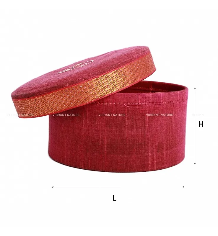 Silk Cotton Round Gift Box