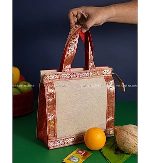 Juco Foil printi Full Zari Thamboolam Bag