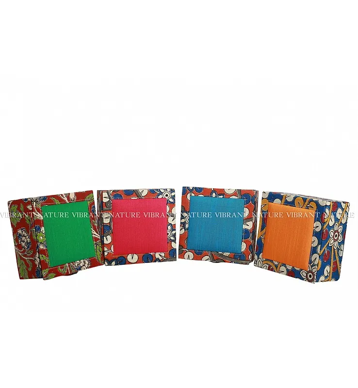 Kalamkari with Silk Cotton Square Magnetic Gift Box