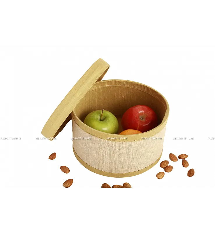Juco with Silk Cotton Round Gift Box