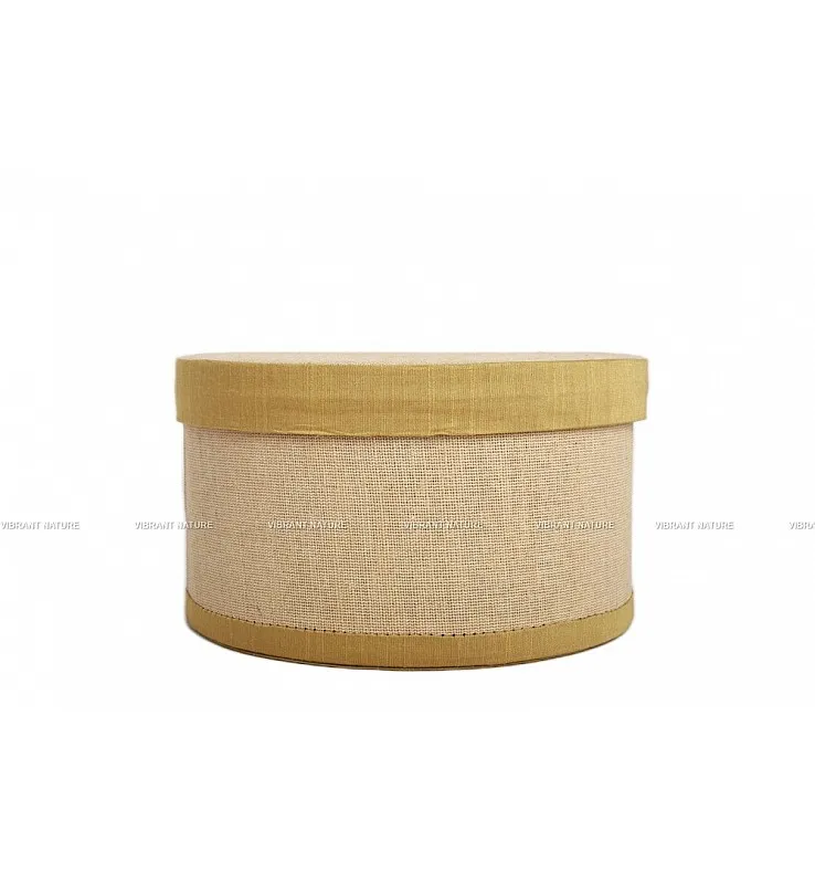 Juco with Silk Cotton Round Gift Box