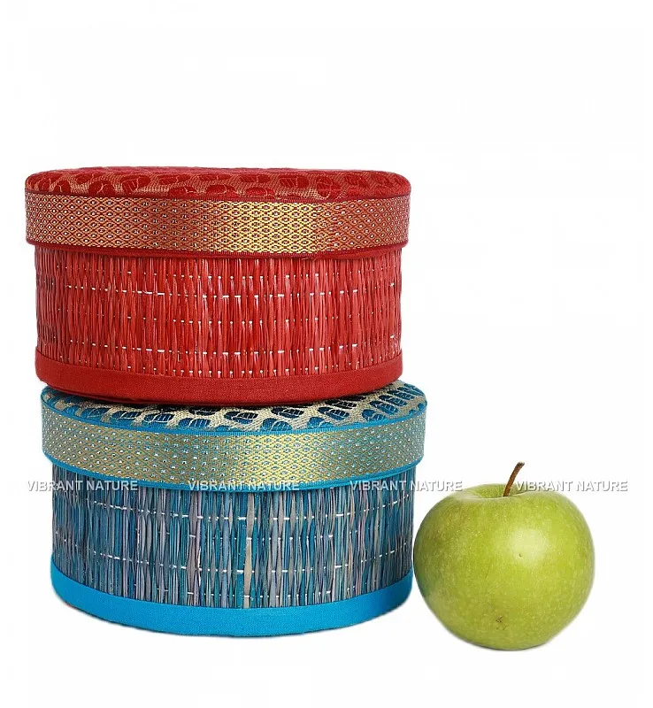 Kora Grass and Banaras Round Gift Box