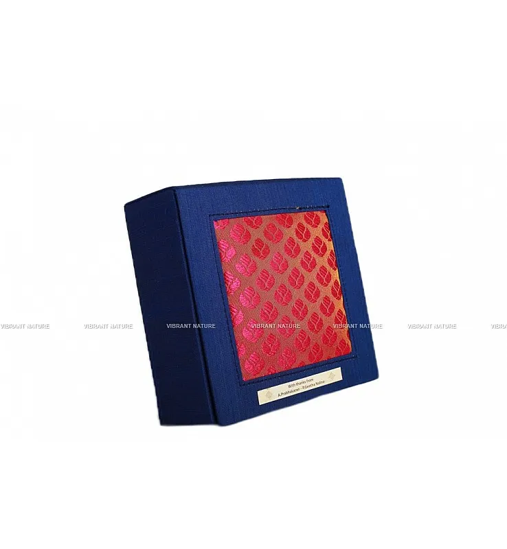 Silk Cotton and Banaras Square Magnetic Gift Box
