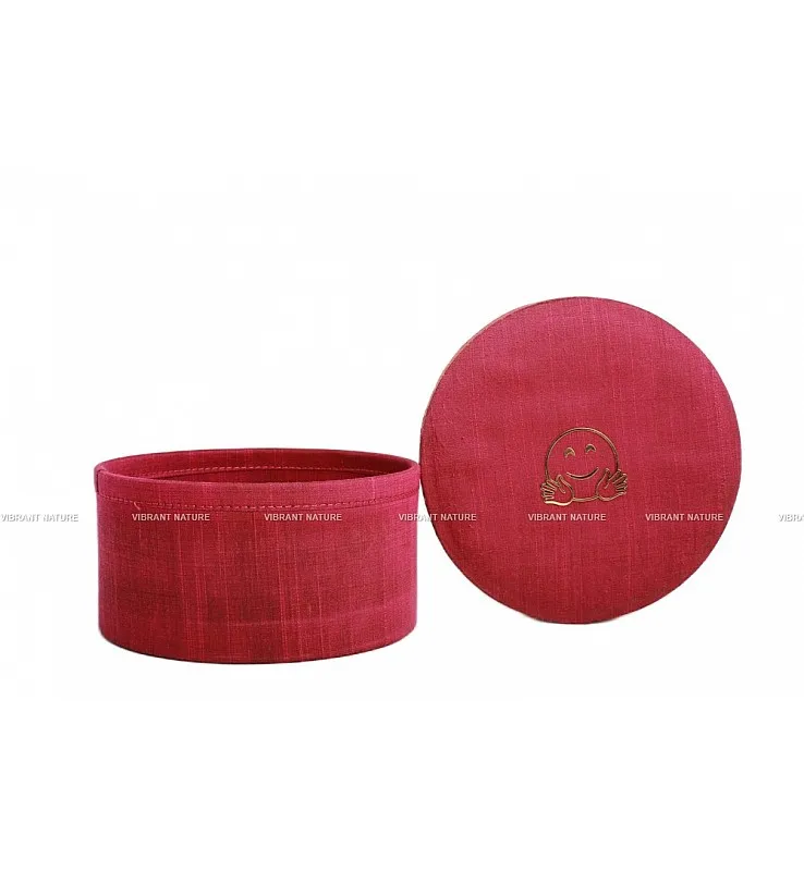Silk Cotton Round Gift Box