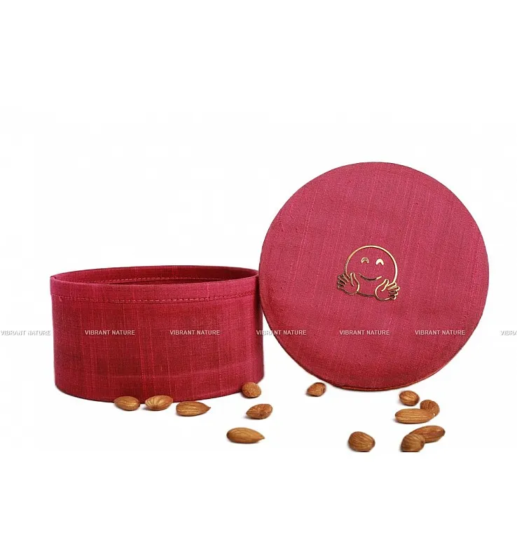 Silk Cotton Round Gift Box